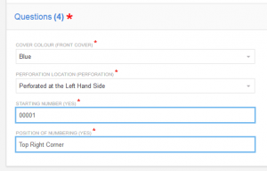 Start Number & Position Selection