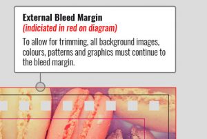 Wire Bound Calendar External Bleed Diagram